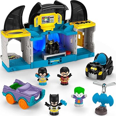 Fisher-Price Batman Little People DC Super Friends Deluxe Playset with lights, sounds and 4 figurines for young children [Amazon exclusivity].. Discover the perfect shopping balance at DIAYTAR NIGERIA with competitive prices and prompt delivery.
