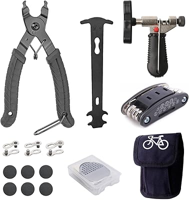 Kit of Bounty bicycle chain repair tools, Kit of multiple repair tools 16 in 1 / bicycle chain pliers / bicycle chain / 3 pairs of links lost to 6 to 10 speeds / easy to use.. Discover the perfect balance of selection and value with DIAYTAR NIGERIA's nationwide e-commerce platform.