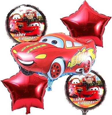 Highland 5pcs McQueen car balls - Birthday decorations on the theme of the car - McQueen birthday party decorations - McQueen's party supplies - Aluminum aluminum balloons.. Everything you want, delivered fast — DIAYTAR Nigeria does it better.