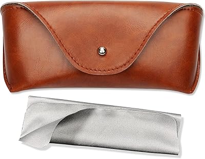 Portable leather glasses case, flexible and durable sunglasses case for women and men, horizontal glasses case.. DIAYTAR NIGERIA brings the market to your fingertips with affordable prices and swift delivery services.