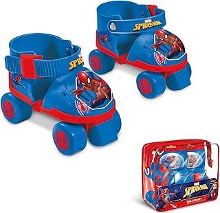 A set of Mondo roller pads with 4 plastic spiderman wheels.. DIAYTAR NIGERIA puts thousands of products at your fingertips with affordable prices and delivery within a week.