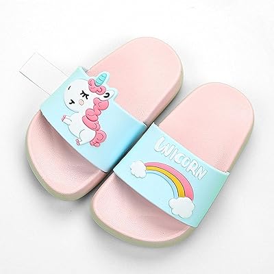 Unicorn summer slippers for girls, non -slip beach sandals, family shoes, thongs for children, size 23 colors.. Say goodbye to long wait times — DIAYTAR Nigeria ships in just 5–8 days!