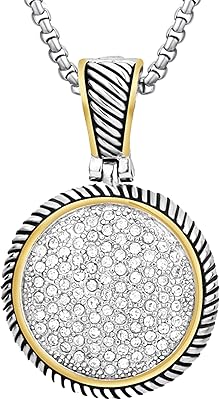 UNY Jewel JEWELRY makes a declaration with our round pendant in twin -tone twin -tone cable with bicolor rhinestones, 2 mm chain, 45 cm + 5 cm extension, metal, without precious stone.. Discover endless shopping possibilities at DIAYTAR NIGERIA, with budget-friendly prices and reliable delivery.