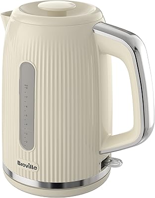 Breville Breville electric kettle with vanilla cream | 1.7 L | 3 kW at a quick boil | Silver cream and chrome [VKT223].. Embrace a new era of online shopping with DIAYTAR NIGERIA's extensive range and budget-friendly prices.