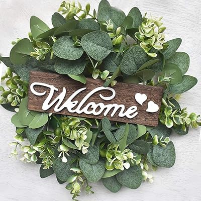 Spring crowns, crown of 35 cm artificial plants, garland of eucalyptus leaves, linden fruit grass, gateway, desk, wall decoration of wedding wedding decoration.. DIAYTAR NIGERIA makes online shopping accessible to all with budget-friendly prices and reliable delivery.