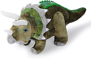 Dinosaur plush toy, triceratops plush toy, soft cuddly pillow in mild gray velvet - gift for each age and every occasion.. Why wait? Get your order in 5–8 days with DIAYTAR Nigeria.