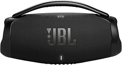 Jbl Boombox 3 powerful Bluetooth and Wi-Fi speaker, deep lows, 3-way speaker, 24-hour battery, 3D Dolby Atmos, water and dust resistant, Integrated charger, self-regulating function-Black,.. Shop with confidence at DIAYTAR NIGERIA, enjoying competitive prices and delivery within 8 days.