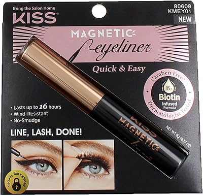 Magnetic Eyeliner Kiss Black 0.17 OCE (Package of 2).. Transform your shopping experience with DIAYTAR NIGERIA's vast product selection delivered at unbeatable prices.