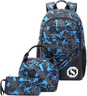 School backpack for adolescents, boys and girls, school bag, daily travel bag, blue, 3 in 1 backpack, backpack for daily needs.. Discover more ways to save — every day on DIAYTAR Nigeria.