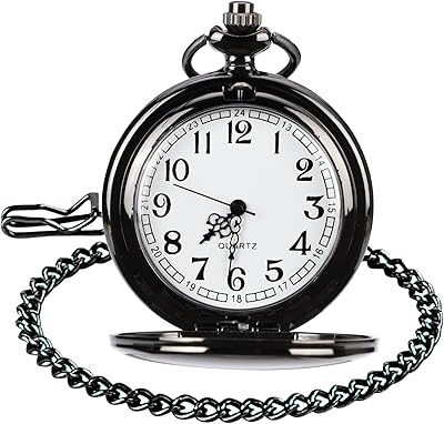 Classic pocket watch in smooth silver steel for men with 14 inch chain for graduation, Christmas, Father's Day.. Your trusted e-commerce destination, DIAYTAR NIGERIA offers extensive variety with reliable shipping.