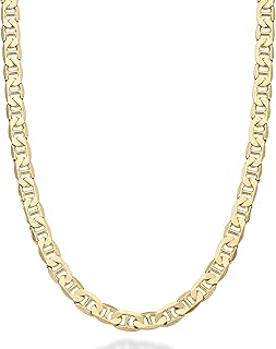 Miabella High Sterling Sterling Sterling Argent 18 Carats Diamonds 6 mm Flat Size of Men 16-30 "925 Made in Italy.. DIAYTAR NIGERIA: Connecting every Nigerian with quality products at prices everyone can afford.
