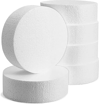 Craft foam disc, virgin circles for manual work and arts (6 "x 6" x 2 ", package of 6).. Why waste time in traffic when you can shop online at DIAYTAR Nigeria? Enjoy convenience, unbeatable prices, and prompt delivery anywhere in Nigeria.