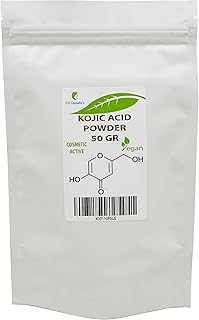 Kojic acid powder - 50gr - can be incorporated into skin care formulations designed to lighten the complexion, moisturizers, creams, lotions, gels, fluids, serums, soaps.. Shop smart with DIAYTAR NIGERIA, offering a vast product range delivered to your doorstep within a week.
