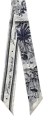 Jerla 100% Mulberry silk scarf, bag scarf, hair ribbon, handbag, handle, tie, scarf, scarf for woman.. DIAYTAR NIGERIA: Your trusted partner for affordable online shopping with reliable delivery timeframes.