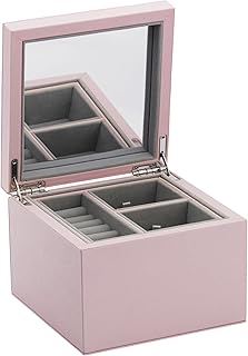 Pandora a004 Small MDF jewelry box with color leather.. DIAYTAR NIGERIA brings the marketplace to your screen with affordable products delivered in 5-8 days.