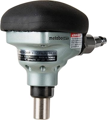 Metabo HPT palm nailter | Pneumatic | Accepts the screws from 2-1/2 "to 3-1/2" | 360 degree swivel support | Ideal for joint supports and metal connectors | NH90AB.. Your go-to destination for affordable online shopping, DIAYTAR NIGERIA delivers in under 8 days.
