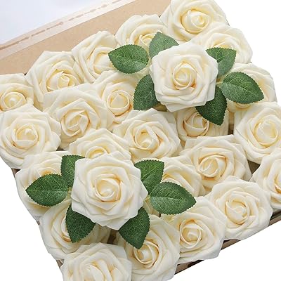 Zufeng artificial flowers, 25 artificial foam roses with rods for wedding banquet, interior and outdoor festival and decoration of Valentine's Day (clear gold).. Nigeria's most diverse e-commerce platform delivers quality and affordability to your doorstep in 5-8 days.