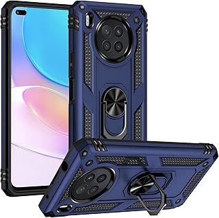 Protective shell for Huawei Nova 8i / Honor 50 Lite, Rigid Silicone Rigid Shell with Support Ring, Blue.. Embrace a new era of online shopping with DIAYTAR NIGERIA's extensive range and budget-friendly prices.