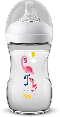 Philips Natural Nipple 2.0 bottle - Advent, Pink Flamant Print, 260 ml, 1 piece.. DIAYTAR NIGERIA brings the marketplace to every Nigerian home with affordable prices and quick delivery.