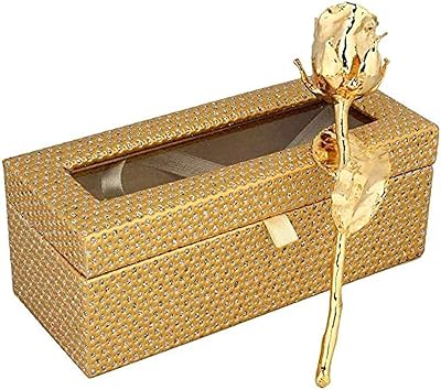 Natural Rose Plated 24 Carats with exclusive golden velvet box for the best gift for Valentine's Day, a birthday and Thanksgiving.. DIAYTAR NIGERIA brings affordable shopping solutions to every corner of Nigeria in just 5-8 days.