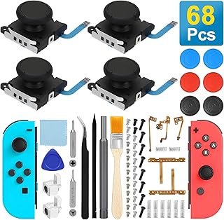 Joycon 68 -piece repair kit for Nintendo Switch 3D replacement joystick with spare.. With DIAYTAR Nigeria, your wishlist becomes reality, fast.