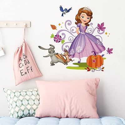 Cartoon wall stickers Little girls Princess Sofia Sticker removable.. Shop with confidence at DIAYTAR NIGERIA, Nigeria's premier affordable e-commerce platform.