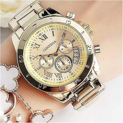 Fashionable Geneva Watches for Women Gold Watches.. DIAYTAR NIGERIA: Revolutionizing accessibility to quality products at budget-friendly prices across Nigeria.