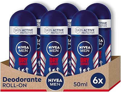 Deodorant Nivea Men Dry Impact - 50 ml, pack of 6.. DIAYTAR NIGERIA: Where shopping meets satisfaction with affordable prices and prompt delivery services.