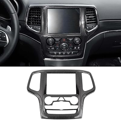 Central Holkar central air conditioner ventilation cover for central console compatible with Jeep Grand Cherokee 2014-2018, carbon fiber.. DIAYTAR NIGERIA brings online shopping to every Nigerian with affordable prices and reliable shipping.