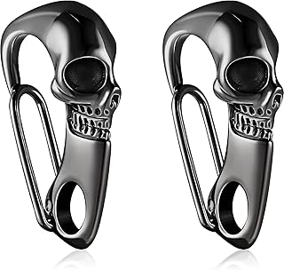 Heavy metal skull keychain for men with keychain and skull-shaped wrench, 2 rooms.. DIAYTAR NIGERIA delivers value, variety, and convenience with our nationwide 5-8 day shipping.