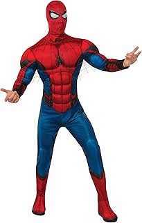 Official disguise RUBIE's Marvel Spider-Man for adults from Marvel Far from Home, Blue and Red, Size XL.. DIAYTAR Nigeria: Discover more, spend less, and enjoy delivery within 5–8 days.