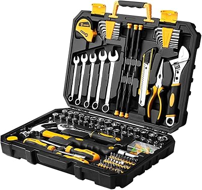 Set of manual manual tools general Deco Pro of 158 rooms, Kit of automotive repair tools with plastic storage bag.. Shop with confidence at DIAYTAR NIGERIA, offering thousands of products with budget-friendly shipping.