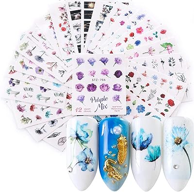 Elecdon stickers of nail polish for nail art, flowers, butterflies, water, nail decorations, nail decorations for watermark, nail colored art.. Transform your shopping experience with DIAYTAR NIGERIA's vast product selection delivered at unbeatable prices.