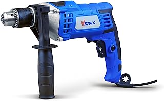 Multifunction drill (hammer and electric drill) high quality of 1050 watts from VTOOLS, metal body, 360 -degree rotary side handle, rule of variable rule and speed, blue color, VT1207 model.. DIAYTAR NIGERIA brings the marketplace home to you with affordable prices and delivery in 5-8 days.