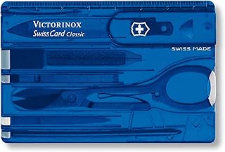 Victorinox Swiss Card Classic 0.7122.T2 Transparent blue made practical companion with 10.. Shop efficiently with DIAYTAR NIGERIA, offering thousands of products at unbeatable prices delivered promptly.