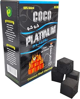 Coconut Coconut Coconut Platinum - 100 % natural charcoal cubes for hookah, shisha, incense and barbecue - Long -term, low smoke, odorless briquettes - tasteless, neither chemicals nor additives - 500 g box.. DIAYTAR NIGERIA makes online shopping accessible to all with budget-friendly prices and reliable delivery.