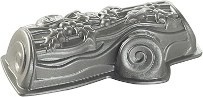 Nordic Ware Christmas log plateau, single size, silver.. DIAYTAR NIGERIA: Where affordable online shopping meets reliable delivery across Nigeria.