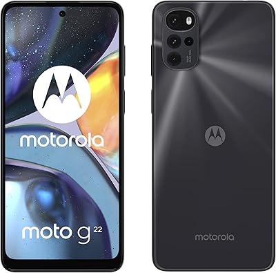Motorola G22 (6.5 inches 90 Hz Max Vision, Android 12, Octa-Core Mediatek Helio G37, Turbo Power, Quad Camera 50 Mp, 5000 mAh battery, Double SIM, 64 GB), Cosmic Black.. Discover the perfect shopping balance at DIAYTAR NIGERIA with competitive prices and prompt delivery.