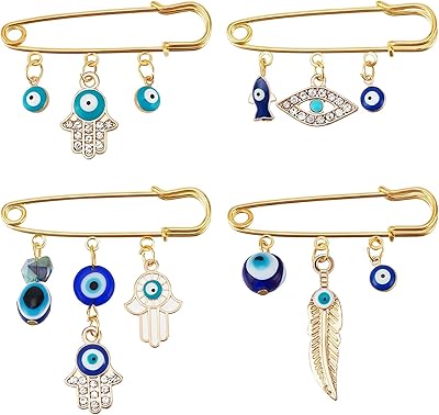 4 Pieces Pin Bad Eye, Unique Design Pin in Luxury High Dure Material Small Small Gold Pins Small Pins in Unisex Gold.. Unlock access to a wide range of products with DIAYTAR NIGERIA's affordable e-commerce platform.