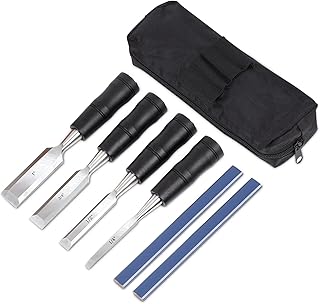 Set of 4 wooden scissors for wood work, 2 carpenter pencils, wrapped in a scissor storage bag.. DIAYTAR NIGERIA transforms dreams into deliveries with our affordable prices and reliable shipping.