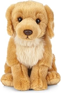 Golden Retriever Living Nature, ecological, soft and cuddly, 20 cm dog toy.. DIAYTAR NIGERIA: Your trusted partner for affordable online shopping with reliable delivery timeframes.