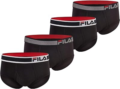 Fila batch of 4 briefs with pouch on the front for men, without label.. With DIAYTAR Nigeria, shopping online is easy, affordable, and fast.
