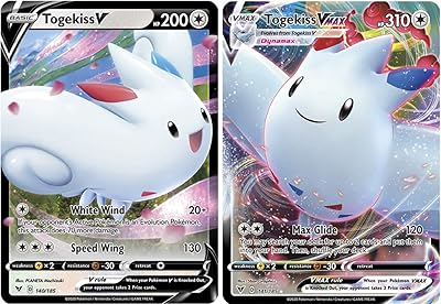 Pokémon Vmax card game - Togekiss Vmax 141/185 and Togekiss V 140/185 - Vital effort - Ultra rare card game... Get more for less on DIAYTAR Nigeria — Nigeria’s favorite e-commerce platform.