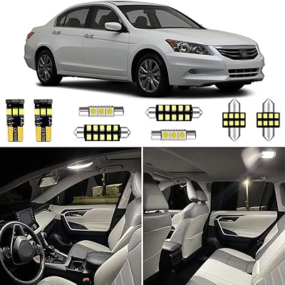 Interior lighting kits LED Accord White 13 Pieces For 2003 2004 2005 2006 2007 2008 2009 2012 Honda Accord 6000k Set of super light white interior LED bulbs + installation tool.. DIAYTAR NIGERIA: Where shopping is affordable, selection is vast, and delivery is always reliable.
