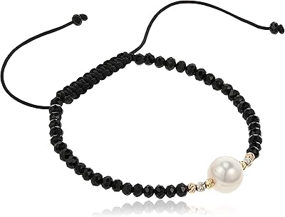 Shamballa bracelet in 18 -carat gold pearls B1P24 for women.. Affordable choices, delivered fast — that's the DIAYTAR Nigeria promise.