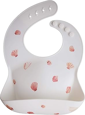 Moshi silicone baby bib | Waterproof adjustable bibs (ivory shell).. Don’t wait weeks — DIAYTAR Nigeria delivers your order in just a few days.