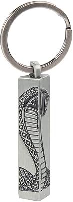 Silver Shelby keychain on 3 sides | Ancient silver plated zinc alloy | Each side with black shelby logos | 2.65 "Long | Shelby Product under Official License.. For everyday items and more, trust DIAYTAR Nigeria.