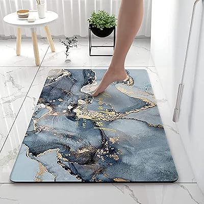 Bolasie bath mat, super absorbent floor mat, fast drying foot carpet, lower non -slip rubber carpet, entrance door carpet [40 x 60] (blue).. Shop across categories at DIAYTAR NIGERIA and enjoy budget-friendly nationwide shipping in 5-8 days.