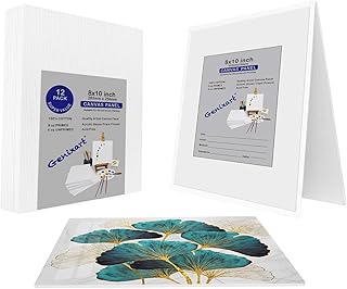 Virgin Gencart white canvas paintings, 20x25cm/8'x10 '', 12 pieces, professional artist canvas to paint acrylic and oil.. DIAYTAR NIGERIA: Your partner in affordable online shopping with reliable 5-8 day shipping nationwide.
