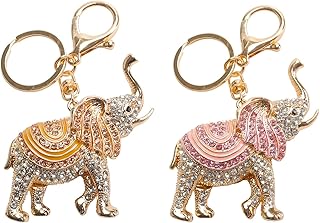 2 pieces elephant keychain elephant rhinestones crystal keychain car keychain handbag gift bag pendant, pink, yellow, free.. Experience shopping without stress at DIAYTAR NIGERIA's comprehensive and budget-friendly platform.